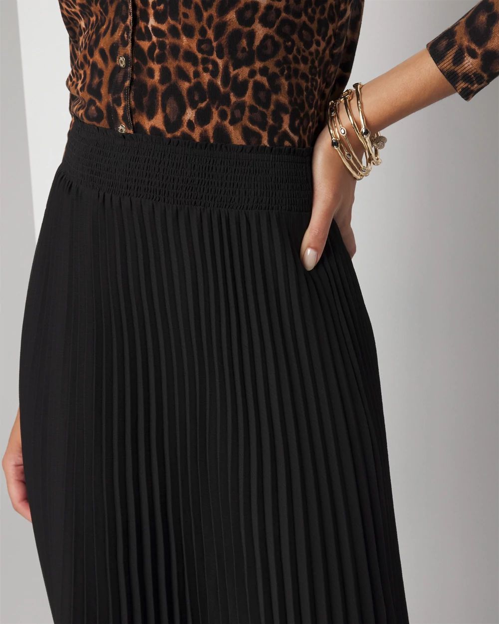 Petite chiffon midi skirt top